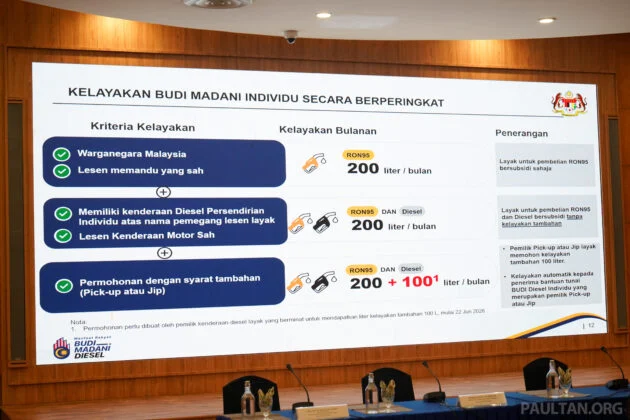 Budi Diesel — pemindahan kelayakan kepada ahli keluarga hanya sekali dan sehala; begini perinciannya