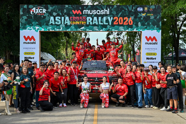 Pasukan Mitsubishi Ralliart menang AXCR 2026 untuk tahun kedua berturut-turut – Katsuhiko Taguchi juara!