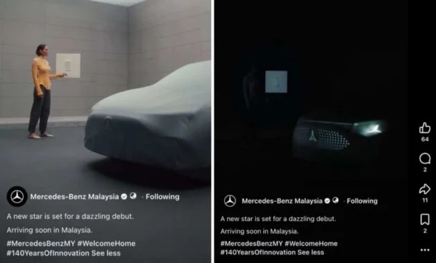 Mercedes-Benz CLA baru dalam teaser – EV C174 jarak gerak 792 km, pengecasan 320 kW bakal tiba di M’sia