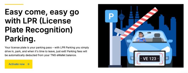 Touch n Go LPR Parking — pengesanan nombor plat di 140 lokasi, bayaran ditolak automatik dari TNG eWallet