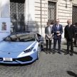 意大利警方好福利， Lamborghini Huracan 充当警车。