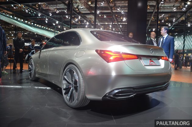 上海车展：Mercedes-Benz A-Class Sedan 概念车实拍。