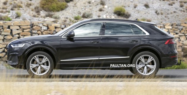 填补战力，全新Coupe型SUV Audi Q8 西班牙谍照曝光。