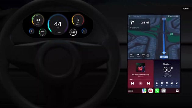 苹果发布全新版本 Apple CarPlay , 支持多个荧幕同时联动