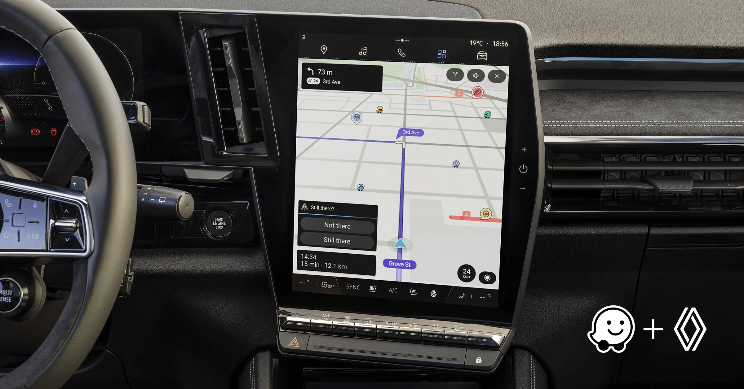 无需连接手机！Renault 将 Waze “搬上”多媒体车载系统