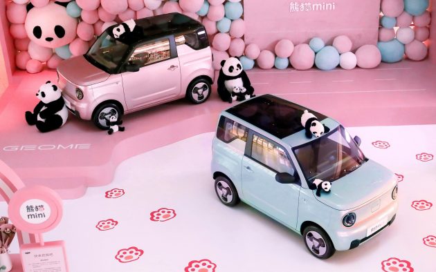 吉利熊猫 mini 首组官方照发布, 四座小EV, 价格从2.5万起