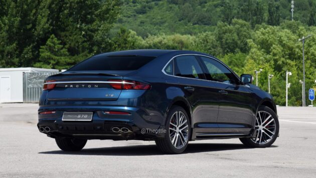 Perdana 后继车款? 基于吉利星瑞, Proton S70 假想图曝光