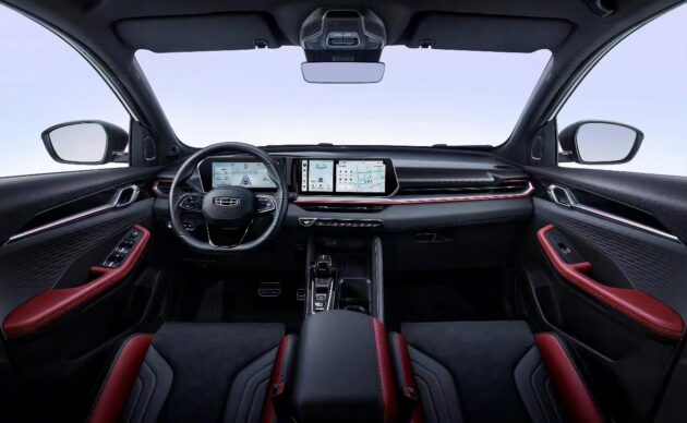 Proton X50 小改款更多测试谍照曝光, 确认为吉利缤越Cool左驾版车型, 采用全新内装设计, 应是测试与研发初期