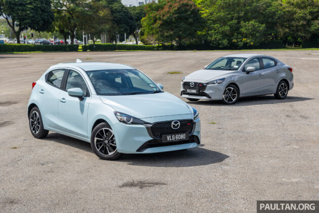 新车实拍: 2024 Mazda 2 1.5 High Sedan 与 Hatchback 小改款, 仅单一等级, 外观小改+配备小幅升级, 售价10.9万