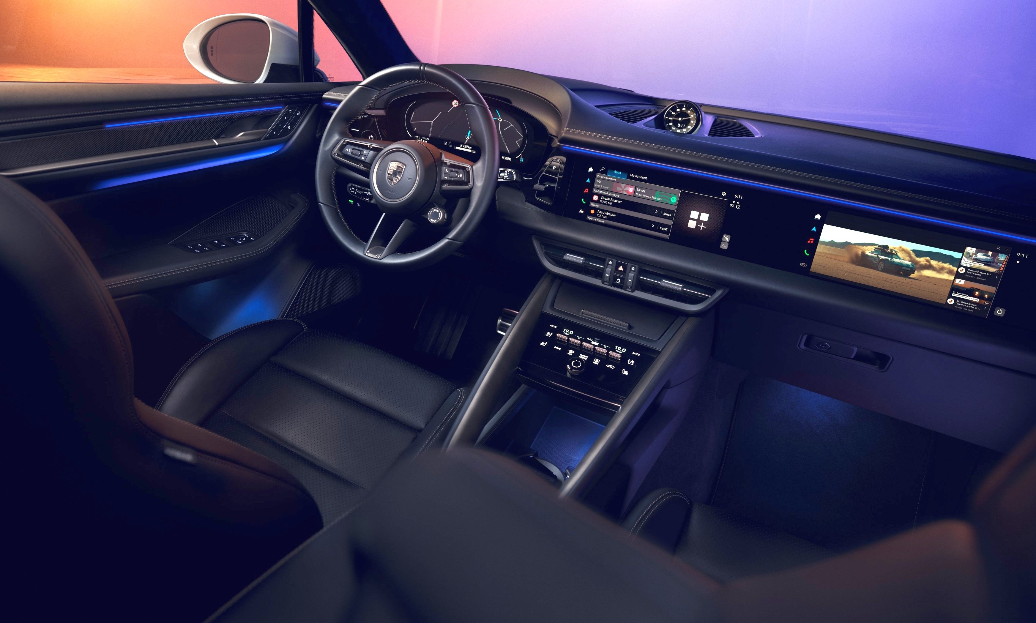 1月25日全球首发！纯电动 Porsche Macan 设计草图释出