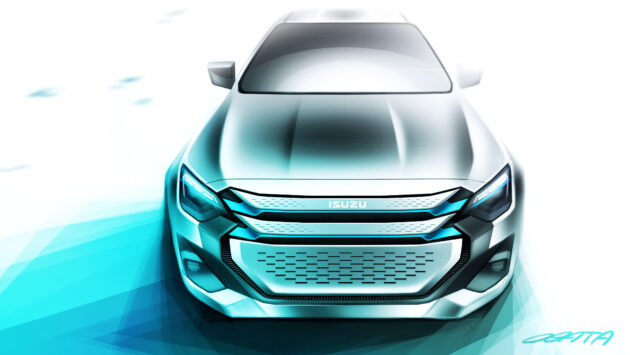 Isuzu D-Max BEV 概念车首组官图发布, 将于曼谷车展亮相