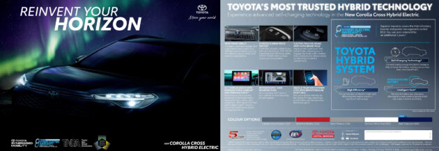 Toyota Corolla Cross Hybrid 小改款本地开放接单, 外型小改, 荧幕尺寸更大, 终于有电子手煞, 预估价14万令吉起