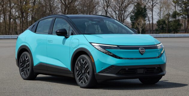 2026 Nissan Leaf 大改款全球首发, 从五门掀背变成SUV, 续航里程最长604公里, 150kW 快充, 35分钟可充电至80%