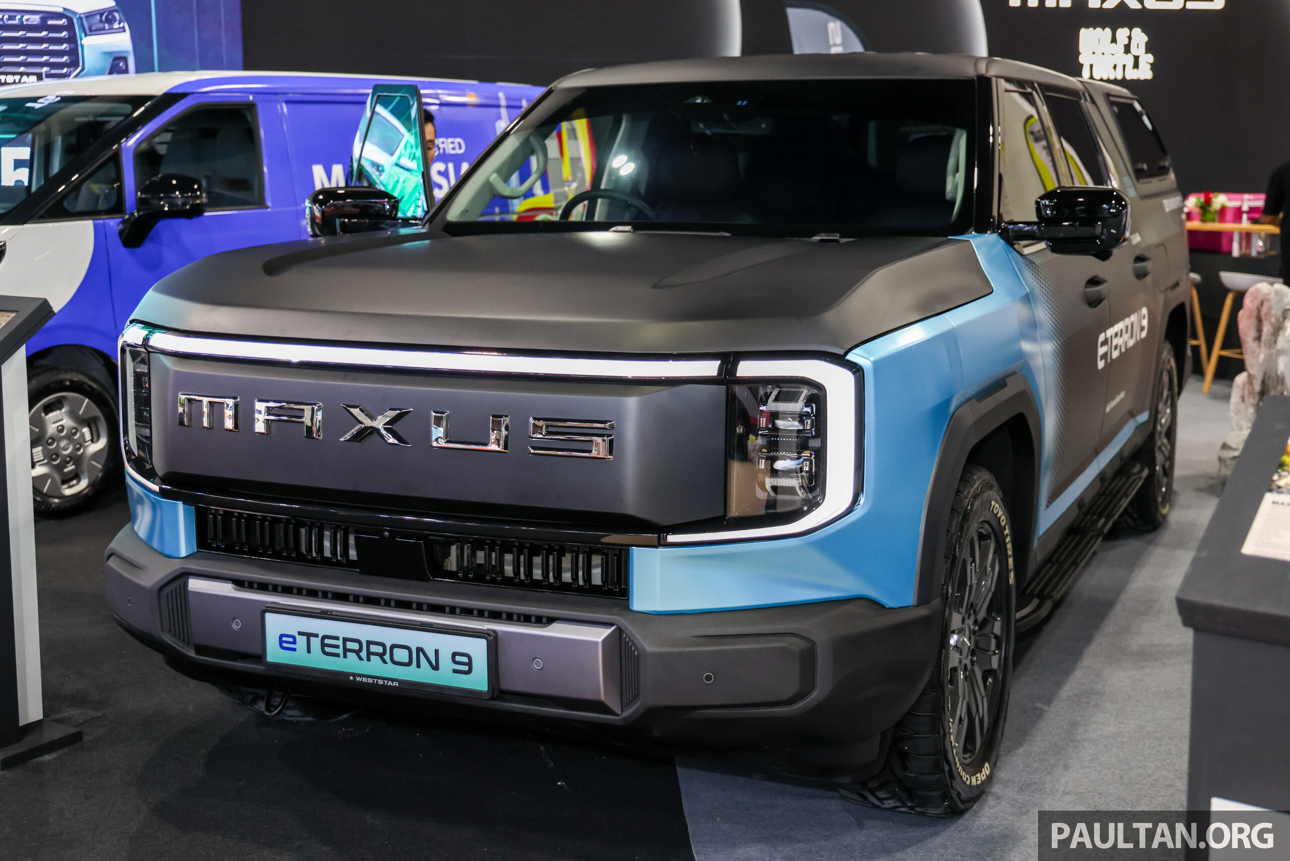 Maxus eTerron 9 纯电皮卡、Terron 9 柴油版吉隆坡车展发布！纯电版WLTP续航达430公里；售RM224k和RM141k