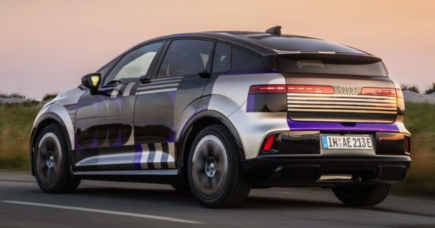 2026 Audi A2 e-tron 原厂官方宣传图发布, 纯电动五门掀背车, 续航里程可达450公里, 326PS/545Nm, 今年秋季全球首发