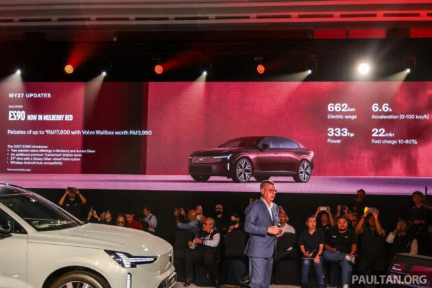 2027 Volvo ES90 升级版大马上市！WLTP续航增至662 km、换Nappa真皮，新增车身配色，价格维持不变售RM339,888