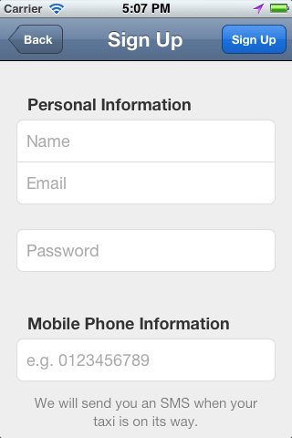 MyTeksi: book a taxi in Malaysia using an app
