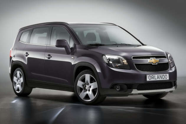 Chevrolet Orlando 7-seater based on Chevy Cruze
