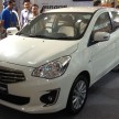 Mitsubishi Attrage previewed ahead of Thai launch