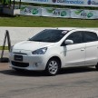 DRIVEN: Mitsubishi Attrage tried out on a Thai track