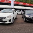 DRIVEN: Mitsubishi Attrage tried out on a Thai track