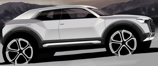 audi q1 concept sketch