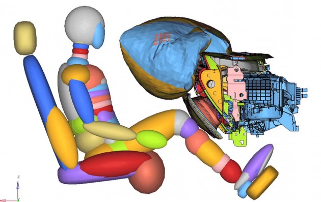 ford active glovebox knee airbag