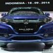 IIMS 2014: Honda HR-V makes ASEAN debut, 1.5 and 1.8 CVT spec revealed, from Rp 240 juta or RM65k