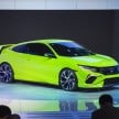 Honda Civic Concept debuts in NYC, previews tenth-gen for ASEAN – Type R hatch confirmed for US