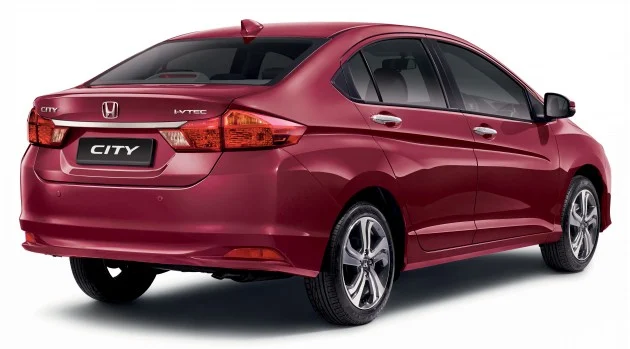 Honda City_Dark Ruby Red Pearl_Back