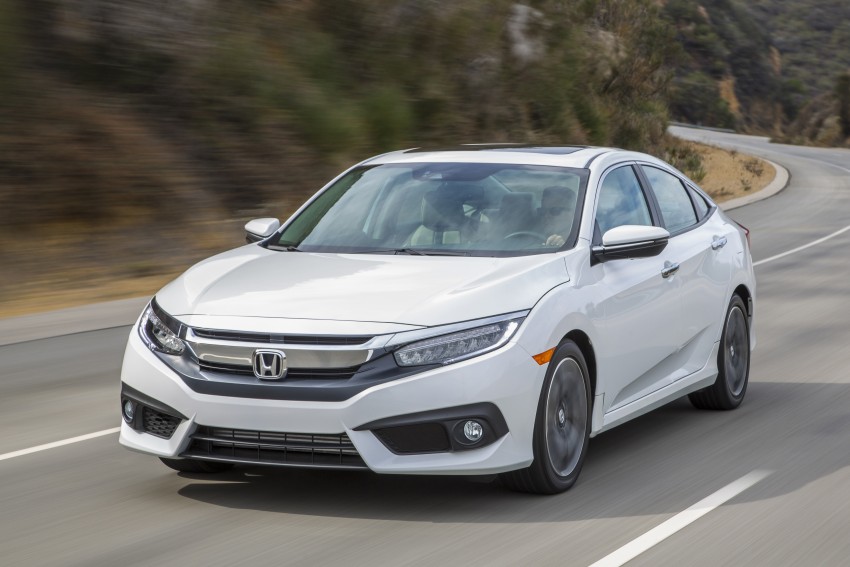 2016 Honda Civic – full technical details on the 10th gen sedan, which benchmarks the 3 Series, C-Class 394125
