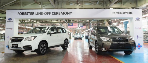 Subaru Forester facelift CKD production Malaysia begins