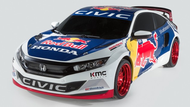 Civic Coupe in Red Bull Global Rallycross racecar livery