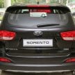 2016 Kia Sorento on display at dealers before launch