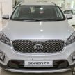 2016 Kia Sorento on display at dealers before launch