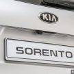 2016 Kia Sorento on display at dealers before launch