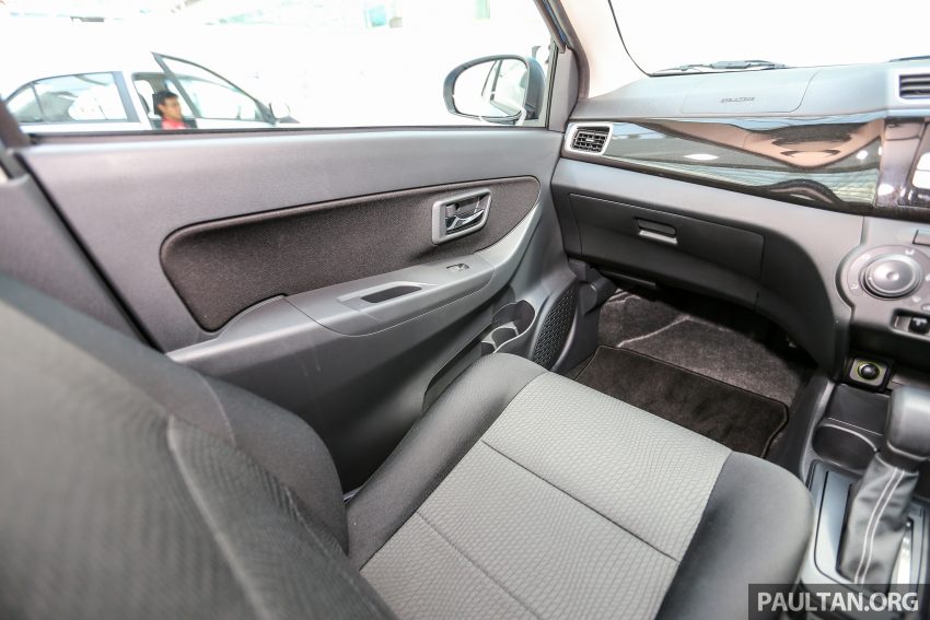 Perodua Bezza –  variant-by-variant equipment list 520063