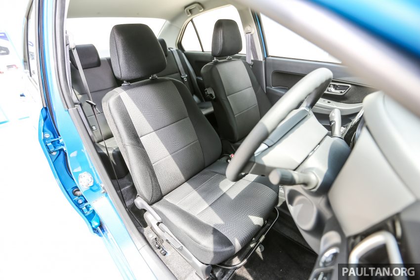 Perodua Bezza –  variant-by-variant equipment list 520068