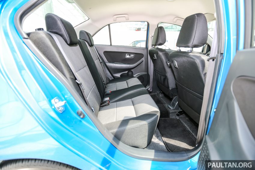 Perodua Bezza –  variant-by-variant equipment list 520070