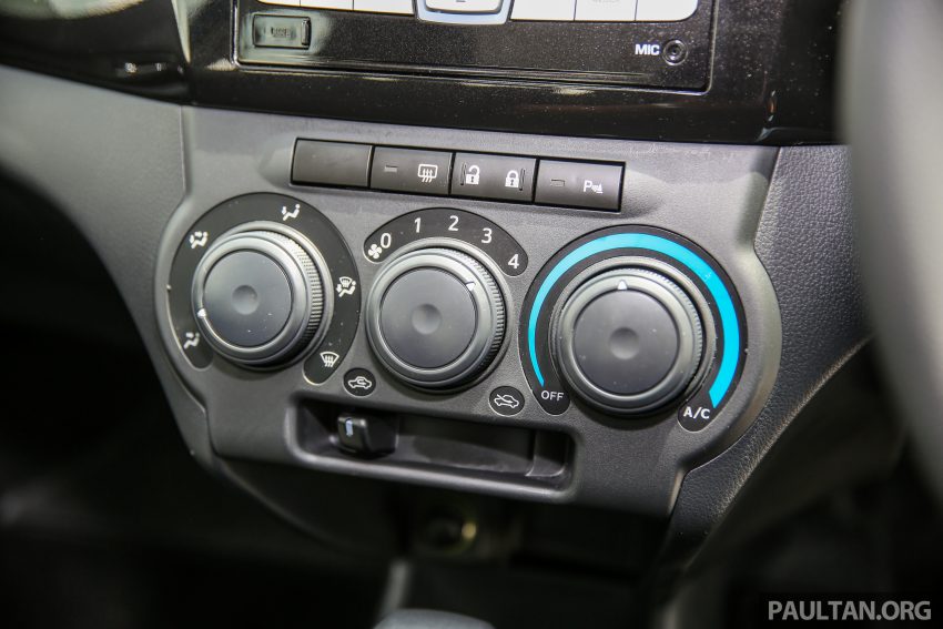 Perodua Bezza –  variant-by-variant equipment list 520048