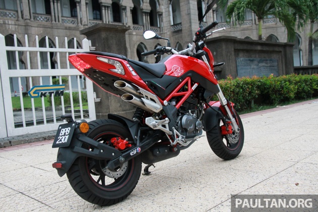 TUNGGANG UJI: Benelli TnT135 – si genit padu 135 cc