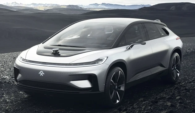 Faraday Future FF 91 EV – 1,050 hp, 0-96 km/h in 2.39 secs, 700 km range, facial recognition entry, 3D lidar