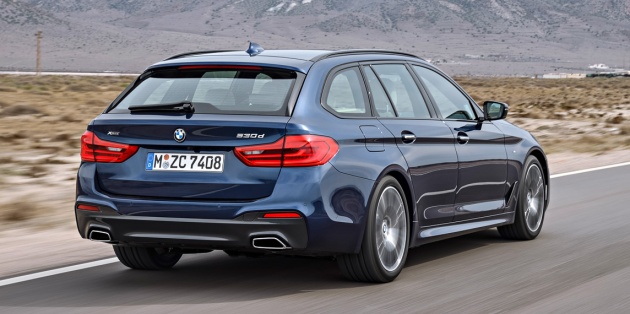 BMW 5 Series Touring G31 muncul – 4 varian termasuk diesel akan ditawarkan, ruang simpanan 1,700 liter