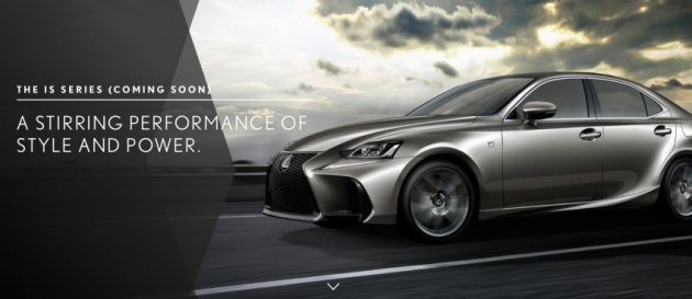 Lexus IS facelift tampil di dalam laman web Malaysia