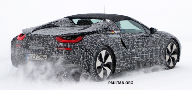 SPYSHOTS: BMW i8 Spyder undergoing winter trials
