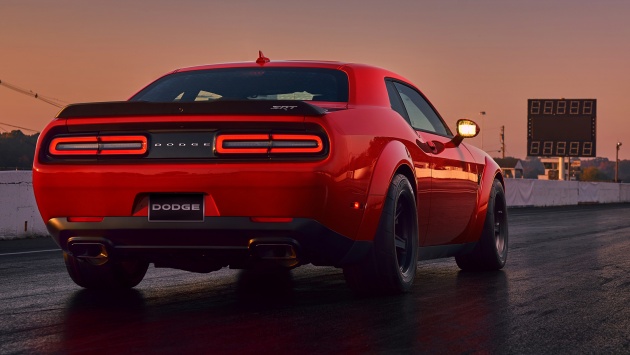 Dodge Challenger SRT Demon – world’s quickest production car with 840 hp, 0-100 km/h in 2.3 secs