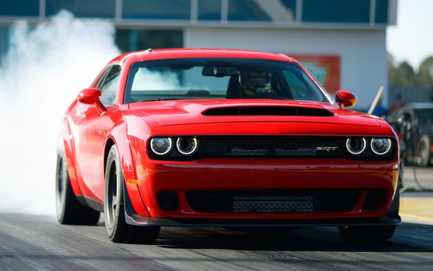 Dodge Challenger SRT Demon – world’s quickest production car with 840 hp, 0-100 km/h in 2.3 secs