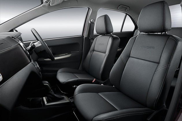 Perodua Bezza updated new rear bumper, chrome interior trim, leather upholstery – no change in price