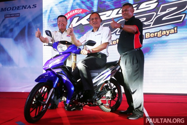 Modenas Kriss 110 MR2 dilancarkan – enjin dengan piawaian Euro 3 baharu, harga bermula dari RM3,890
