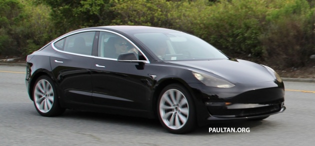 SPYSHOT: Tesla Model 3 dijumpai melakukan ujian
